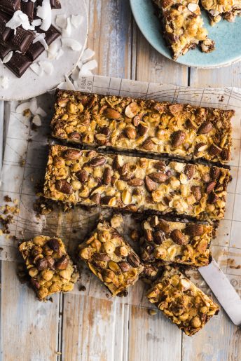 Easiest Five Step Chocolate and Nut Bars