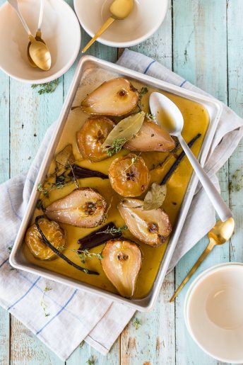 Pears Roasted in Cider