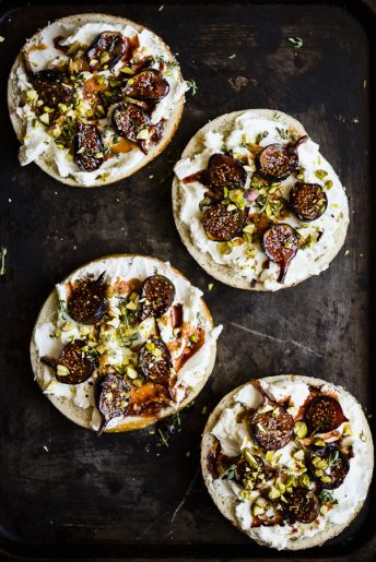 Grilled Fig and Labneh Tartine